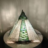 Glass pyramid lamp