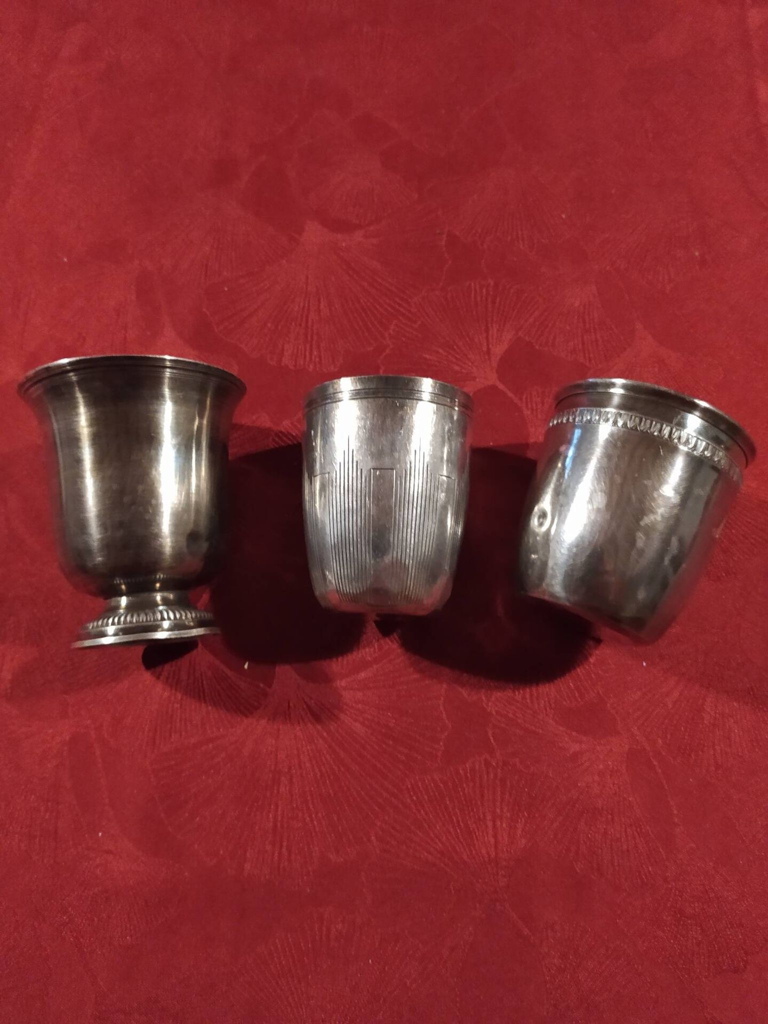 Silver-plated cups