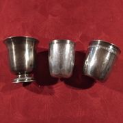 Silver-plated cups