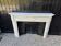 Louis XVI style fireplace in Carrara marble, circa 1880