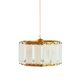 Mid-Century Scandinavian Glass & Brass Ceiling Light by Wiktor Berndt for Flygsfors, Sweden, 1960s