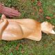 Ceramic cat umbrella stand