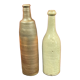 Set of 2 earthenware bottles