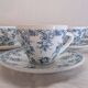 6 cups and saucers Rivanel in vintage 70's opaline