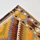 Fade Yellow Long Wide  Vintage Kilim Rug,Geometric Tribal Design,152x296 Cm