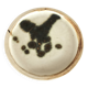 Small vintage plate from the La Colombe pottery, Vallauris artistic effect stoneware