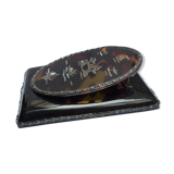 Silver and tortoiseshell letter clip