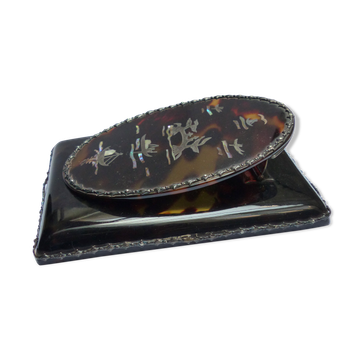 Silver and tortoiseshell letter opener