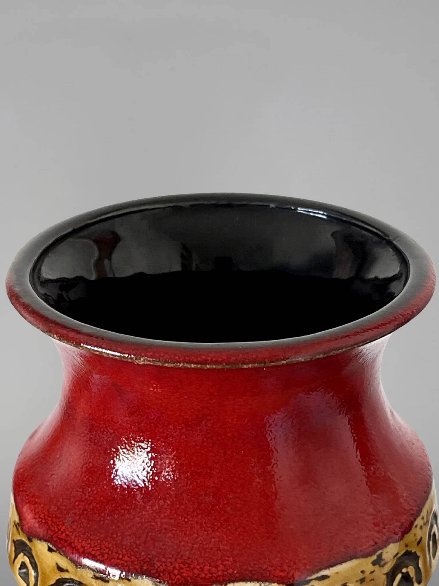 Vase Ü-Keramik Uebelacker 1400/30 West Germany années 60