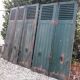 Pair of shutters oak parts with louvers 201,5x106cm