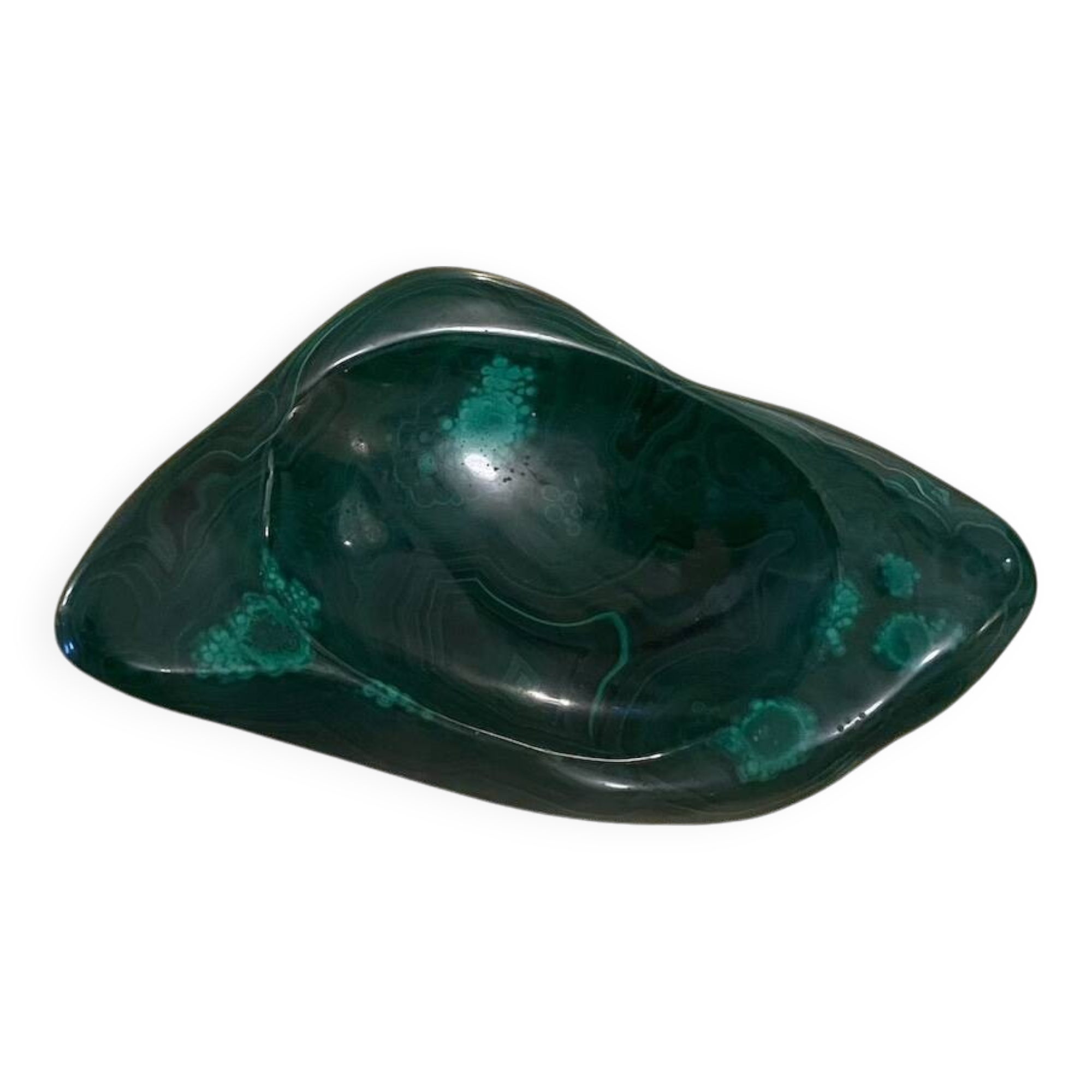 malachite pocket emptier or ashtray