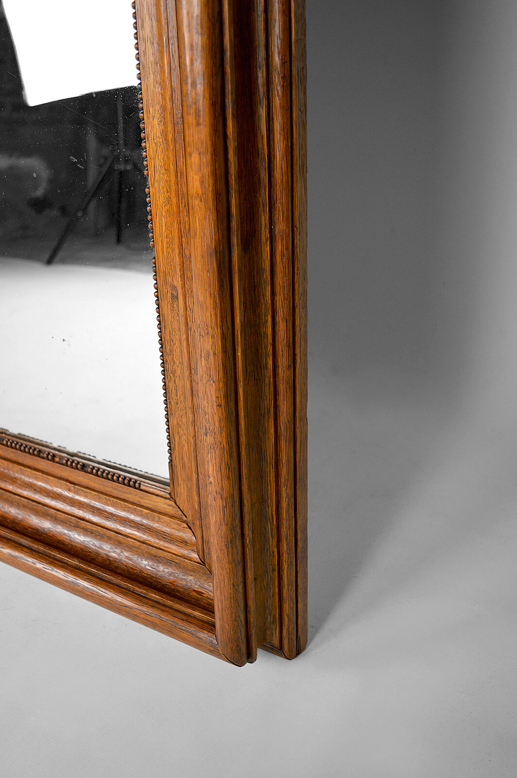 Napoleon III mirror in molded oak, France, circa 1860