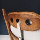 Brutalist Oak Wingback Lounge Chair, Netherlands, 1950s