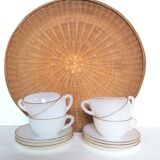 6 cups arcopal white opaline