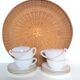 6 cups arcopal white opaline