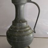 pewter pot with acorn lid and handle