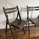 Lot de 2 chaises pliantes anciennes