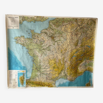 Large map of France 1981