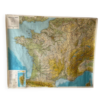 Grande carte de la France 1981