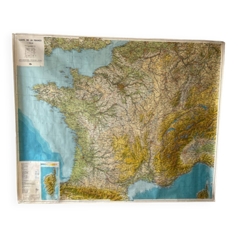 Large map of France 1981