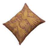 Hand-embroidered cushion