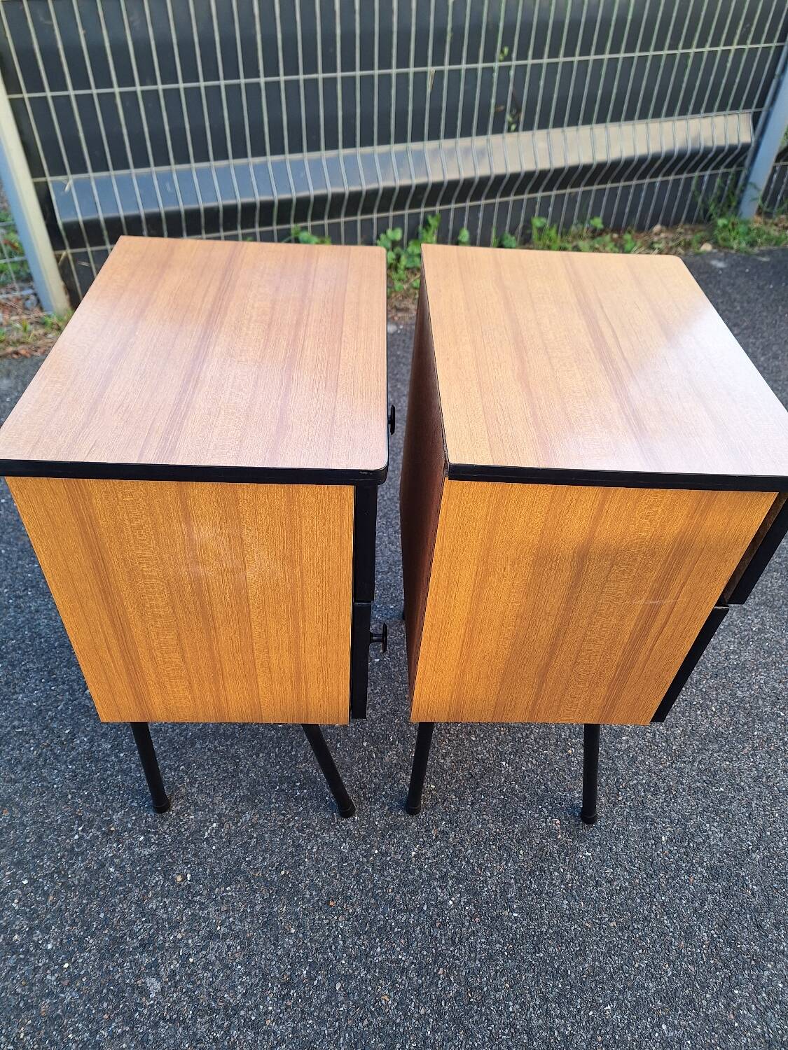 Pair of vintage bedside tables