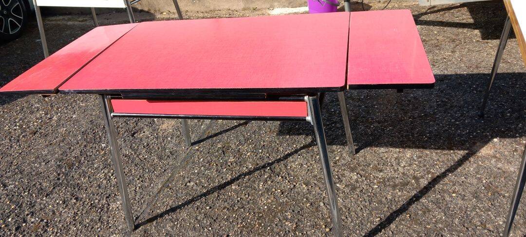Mid-Century / Vintage Dining Room Set – Red Formica