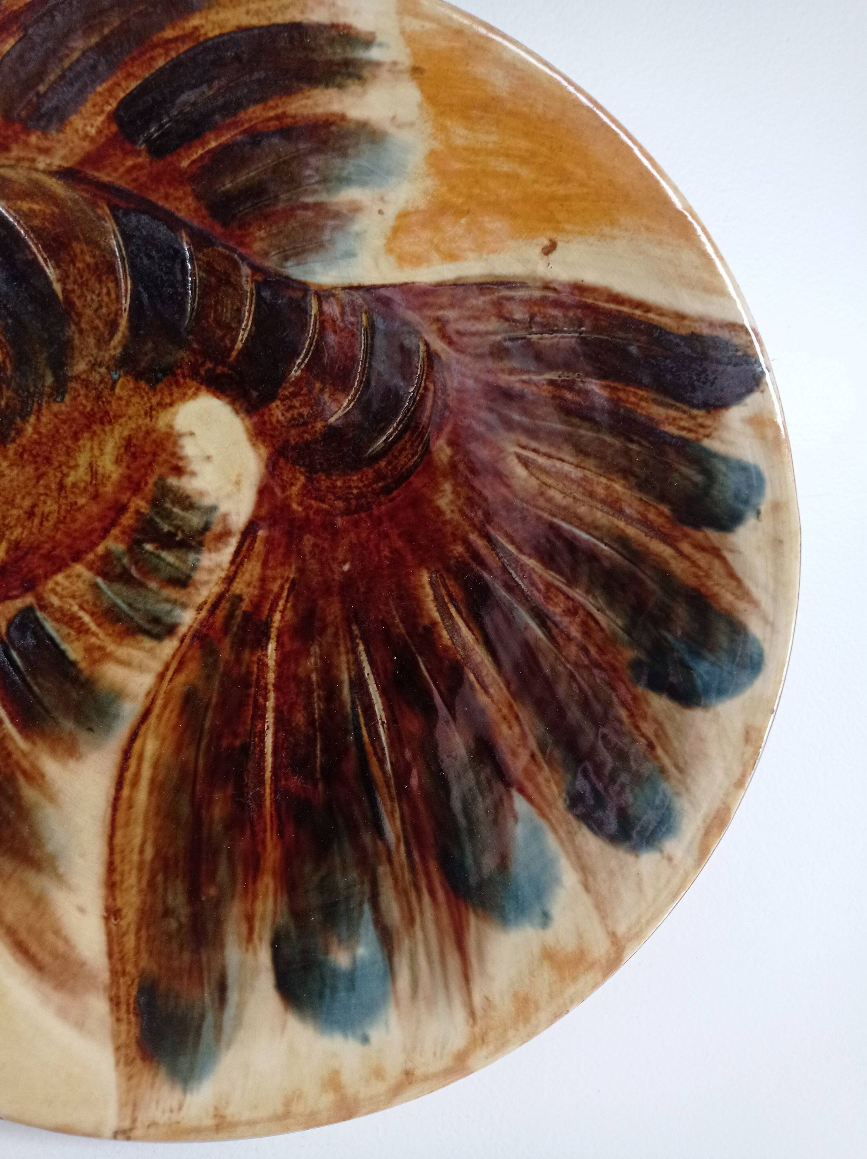 Dish decorated with fish Puigdemont 1960