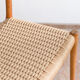 Chaise de salle à manger modèle 75 par Niels O. Møller en chêne avec corde
