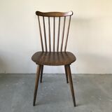 Suite of 6 chairs bistro Menuet by Baumann, circa 1970.