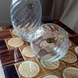 Lot 2 vases bohemia crystalex cze