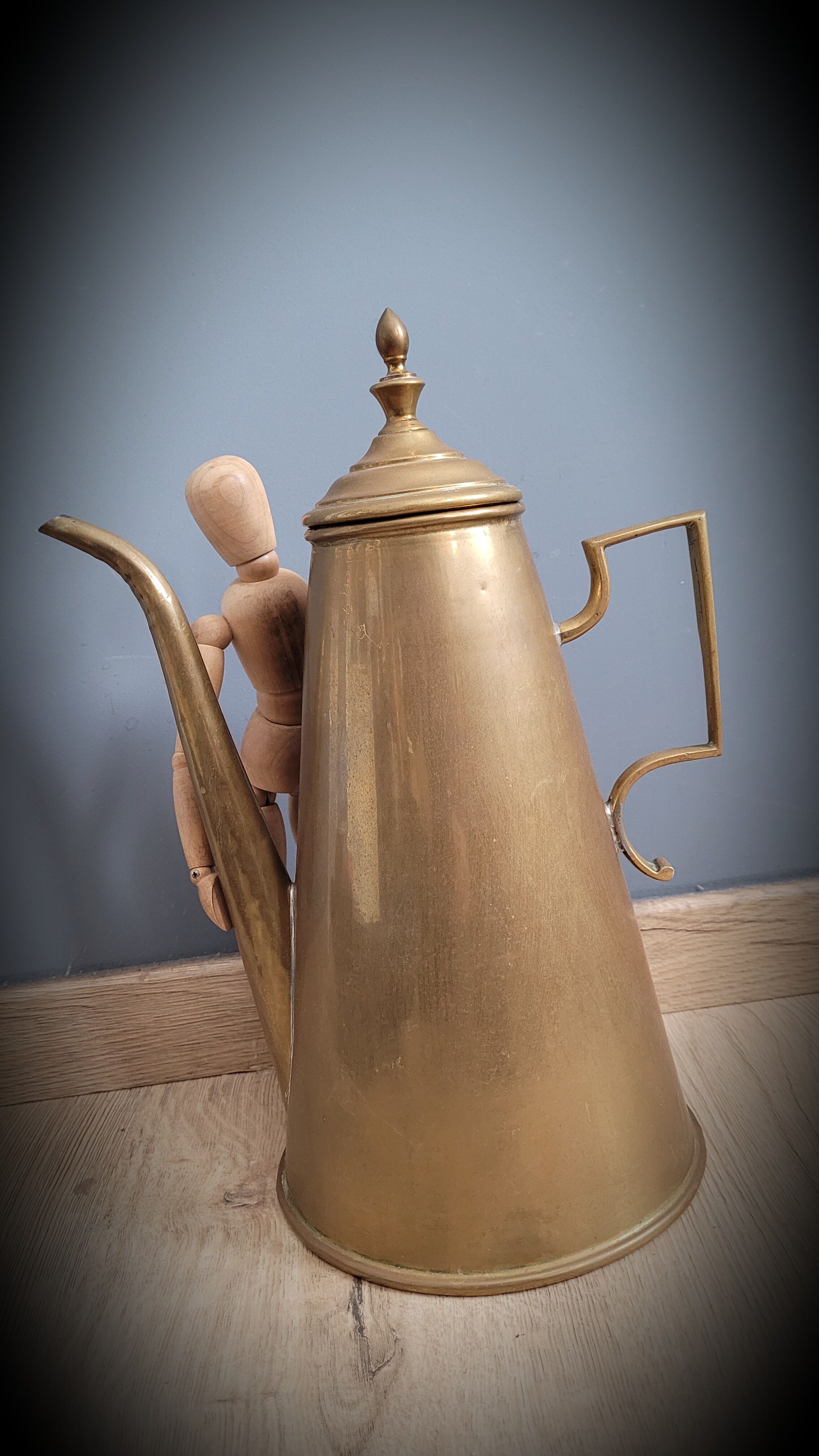 Brass coffee maker