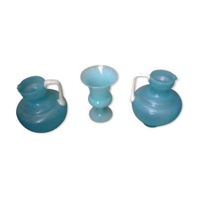 Trois opaline ancienne