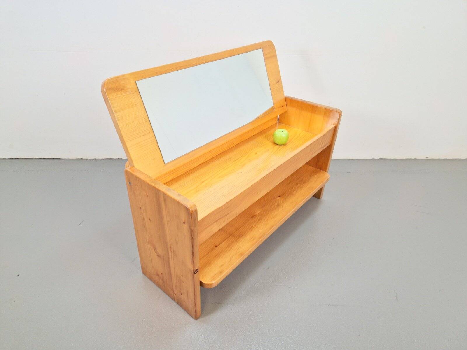 Vintage Pine Storage Bench, France, 1970s