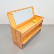 Vintage Pine Storage Bench, France, 1970s