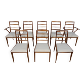 8 chaises de salle à manger par McIntosh, années 1960