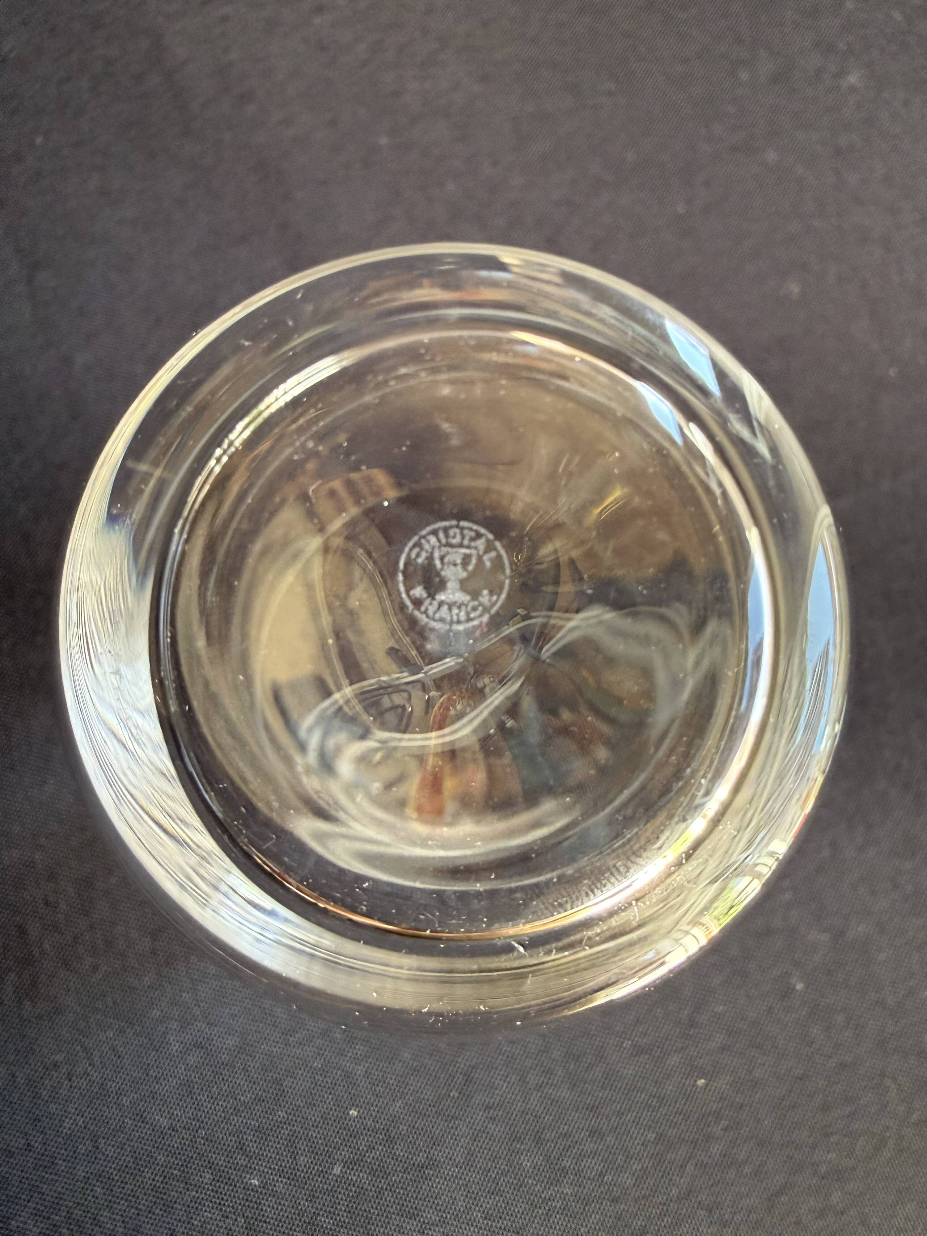 6 whisky glasses attributed to Sèvres