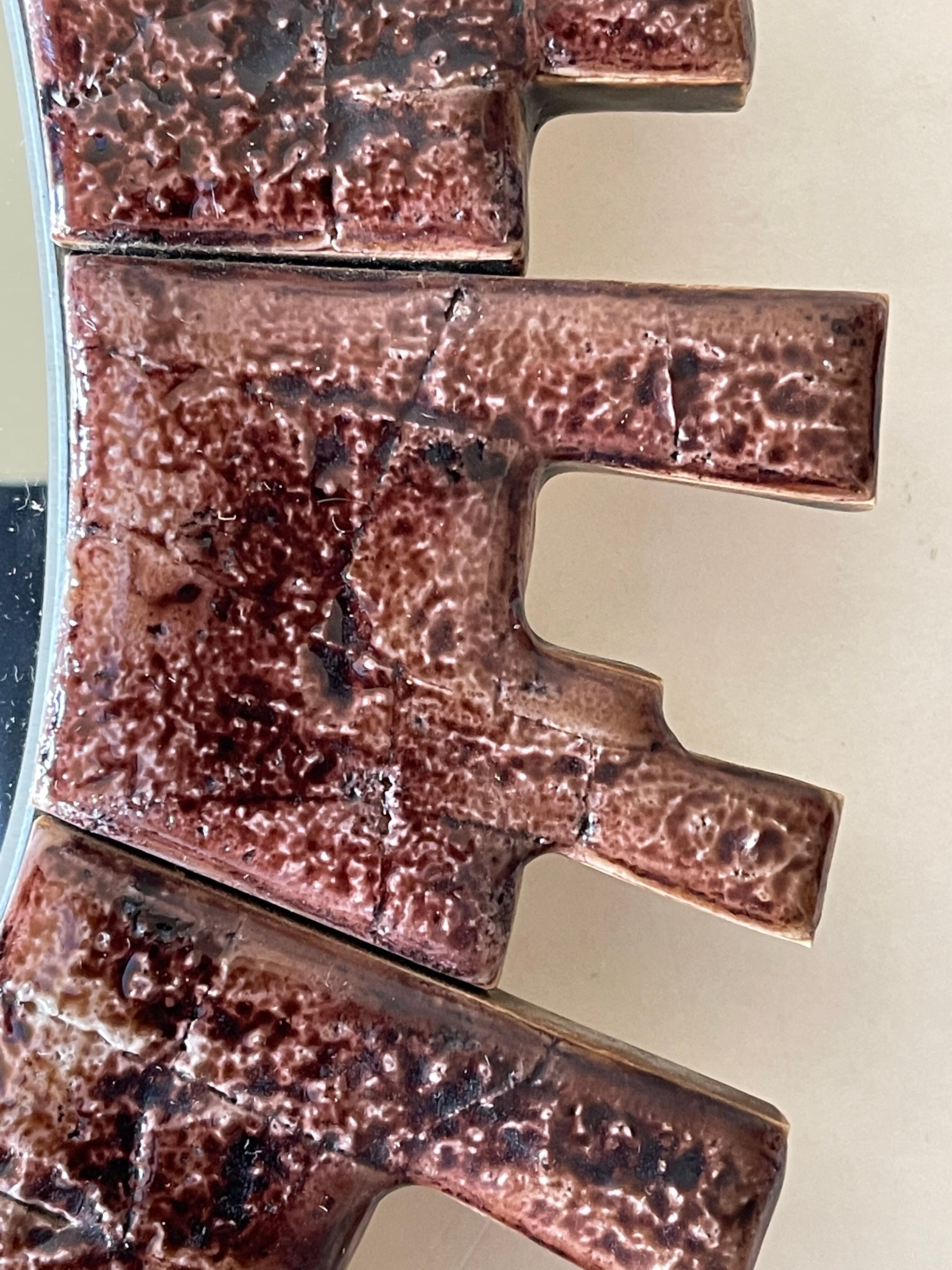 Vintage ceramic mirror