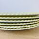 Set of 6 flat plates vintage earthenware