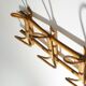 Wall coat rack in rattan and woven wicker, 1960s.