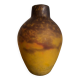 Muller Frère glass paste vase