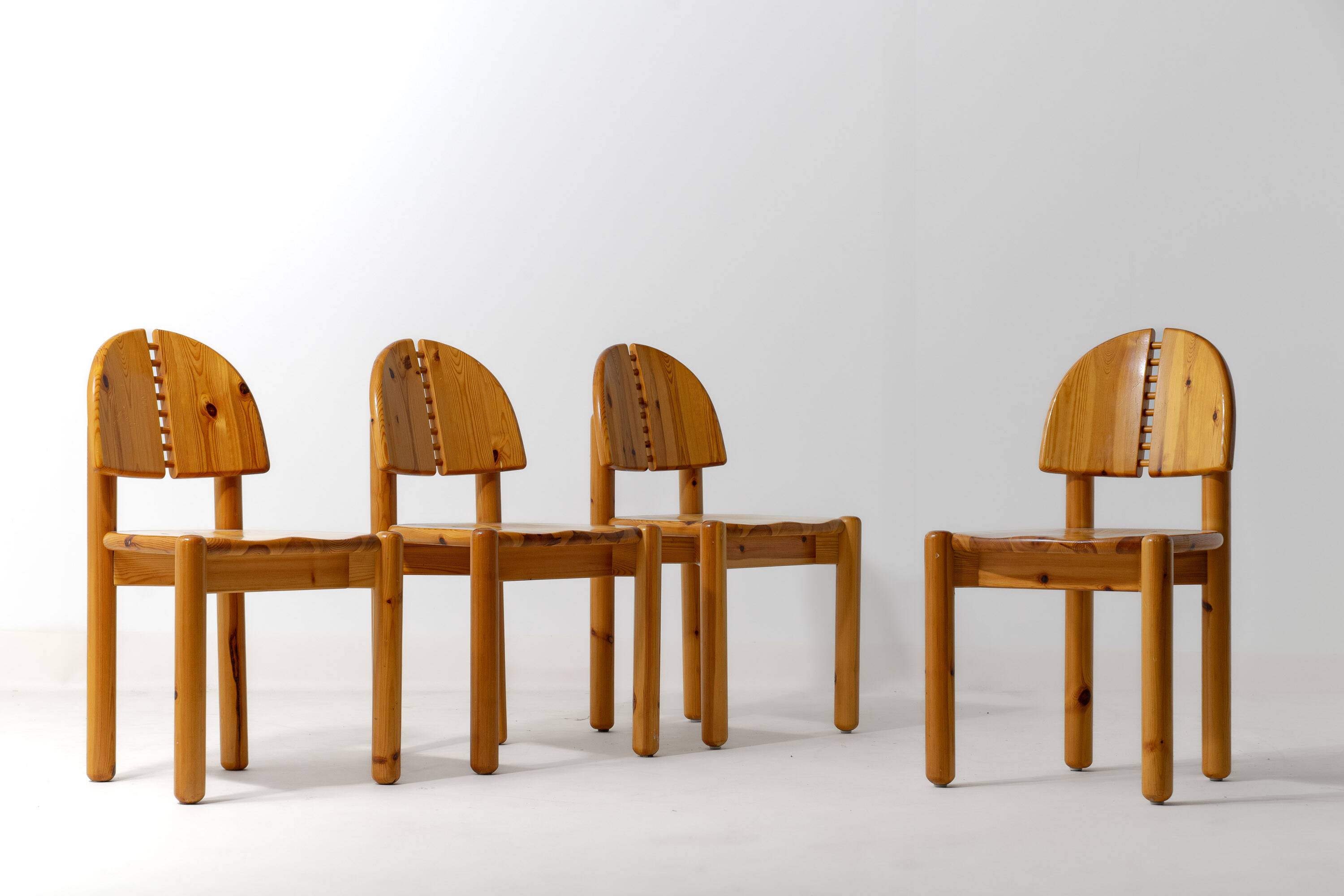 Chaises de salle à manger en pin par Rainer Daumiller