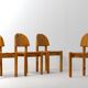 Chaises de salle à manger en pin par Rainer Daumiller