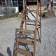 Old wooden step ladder with 6 steps