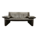 Jori Dark Brown Leather Two Seat Sofa, Belgium, 1990s