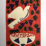 Juliette ramade, general assembly for disarmament, 1983. original silkscreen poster