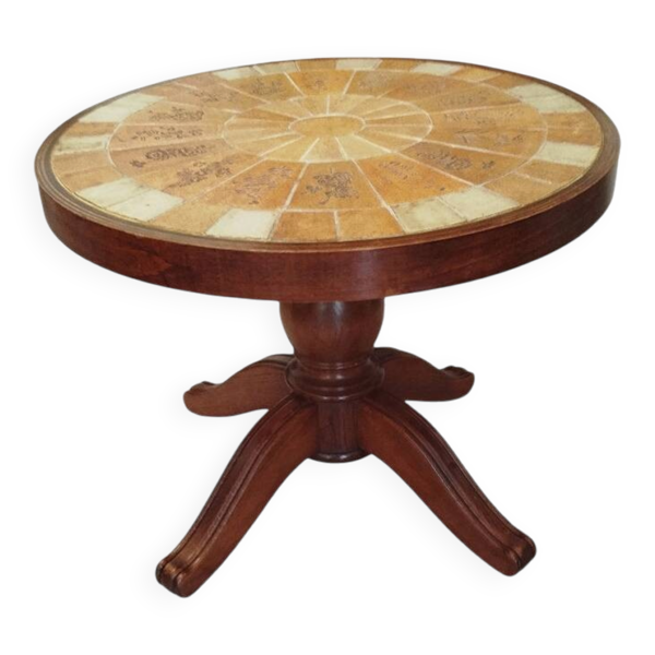 Table basse guéridon attribuée à Roger Capron Vallauris