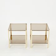 Pair of tables ends of bronze sofa 60s