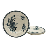 4 deep plates "St-Amandinoise" Model "Margot"