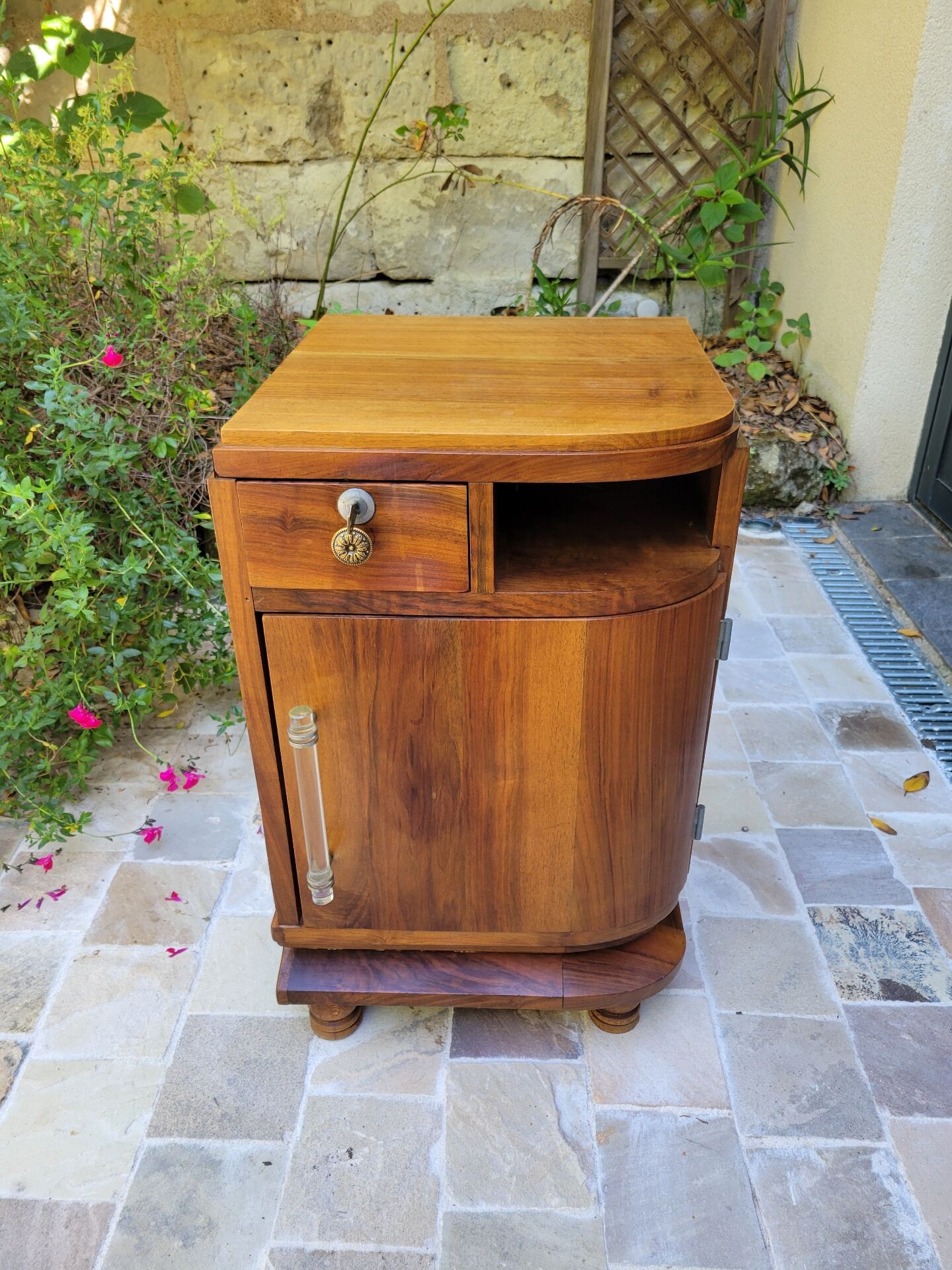 Art Deco bedside table or side table from the 1930s.